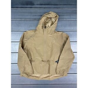 North Face Daybreak Rain Jacket Womens XXL Khaki Hooded Full Zip Dryvent